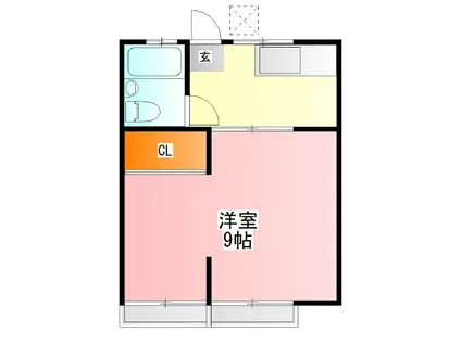 石井コーポ(1K/1階)の間取り写真