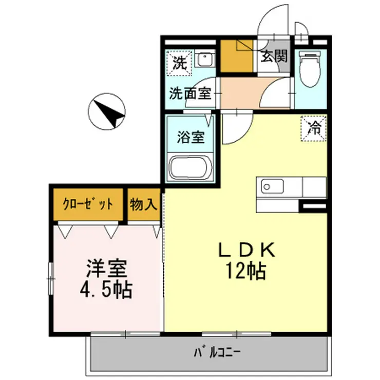 グリーンハイム 1階階 間取り