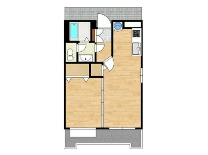 プリメーラ楠(1LDK/1階)の間取り写真