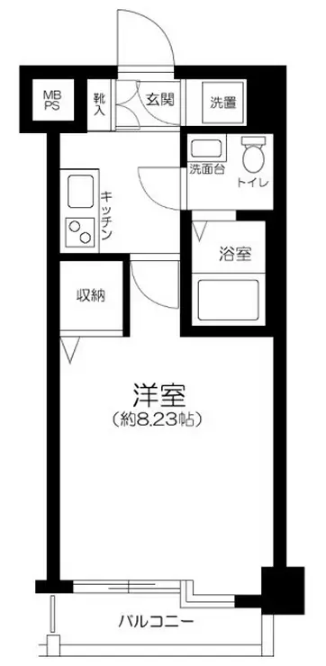 ディム三宿 2階階 間取り