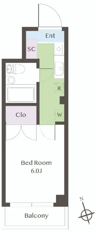 トリアノン上池台 2階階 間取り