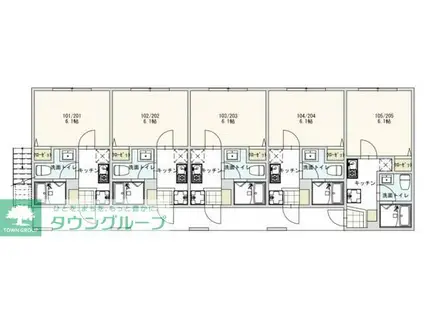 GRANMY NODA(1K/2階)の間取り写真