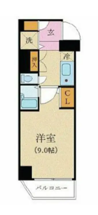 カスタリア新宿 6階階 間取り