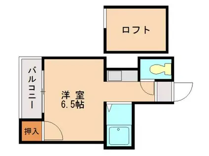 ベルエポック(ワンルーム/2階)の間取り写真