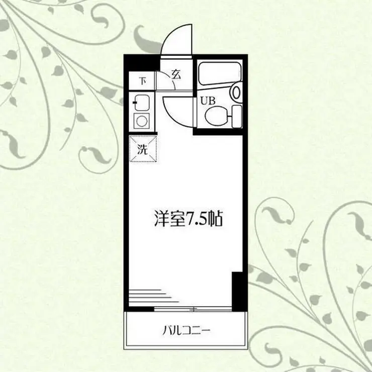 ハイツ鹿島の森 1階階 間取り