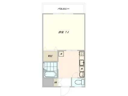 サンライズハウス(1K/3階)の間取り写真