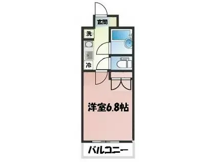 ジュンベリーマンション(1K/3階)の間取り写真