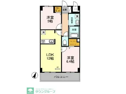 グランチェスタ(2LDK/2階)の間取り写真