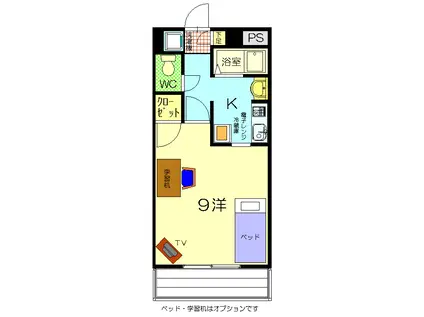 エース湯田(ワンルーム/3階)の間取り写真