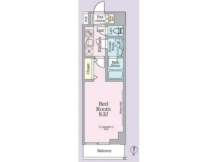 アークマーク池袋本町(1K/7階)の間取り写真