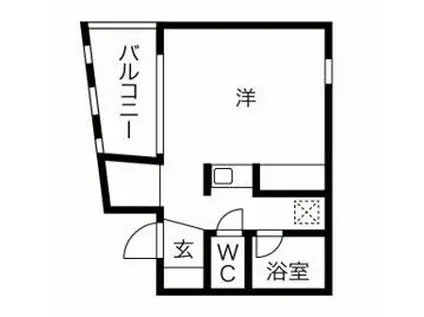 コスモリード高円寺サウス(ワンルーム/1階)の間取り写真