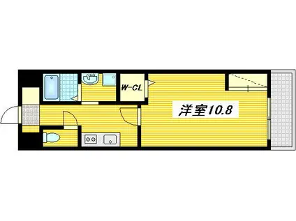 第25やたがいビル(1K/2階)の間取り写真