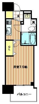 セレニテ谷九プリエ(1K/12階)の間取り写真
