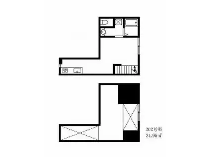 シェモア駒込(ワンルーム/2階)の間取り写真