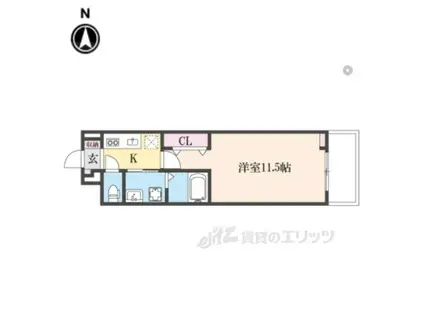 たばさはうすⅡ(1K/2階)の間取り写真