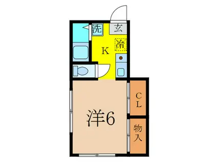 アルザンメゾン(1K/1階)の間取り写真