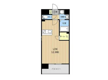 LIBTH本荘プレミア(ワンルーム/11階)の間取り写真