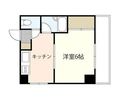 日吉ハイム(1K/3階)の間取り写真