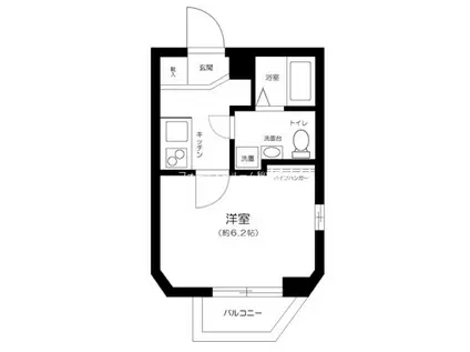 アーバンフロント秋葉原(1K/2階)の間取り写真