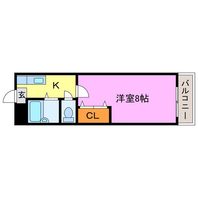 アルトゥーラ(1K/2階)の間取り写真