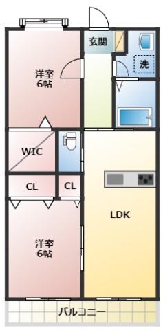 リモンチェッロ(2LDK/1階)の間取り写真