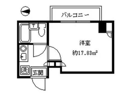 ロイヤルエステート(1K/2階)の間取り写真