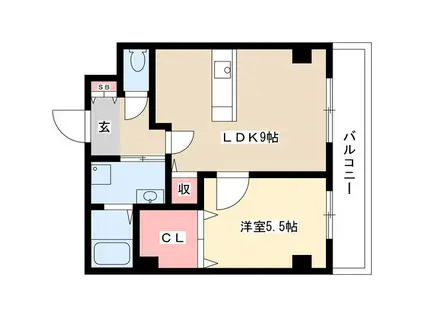 ブルーメンブラット(2LDK/2階)の間取り写真