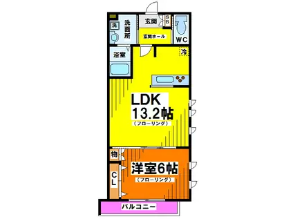 エルミタージュ永福町 弊社管理物件(1LDK/3階)の間取り写真