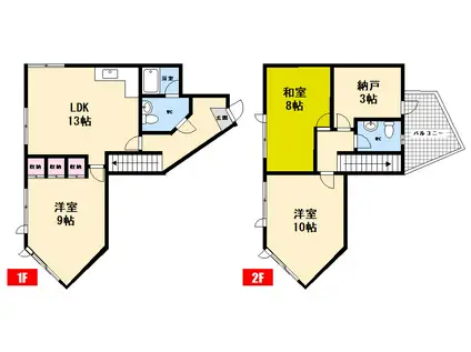 ベラヴィスタD(3LDK/1階)の間取り写真