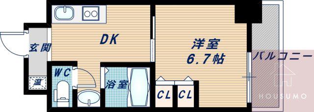 第15関根マンション(1DK/3階)の間取り写真
