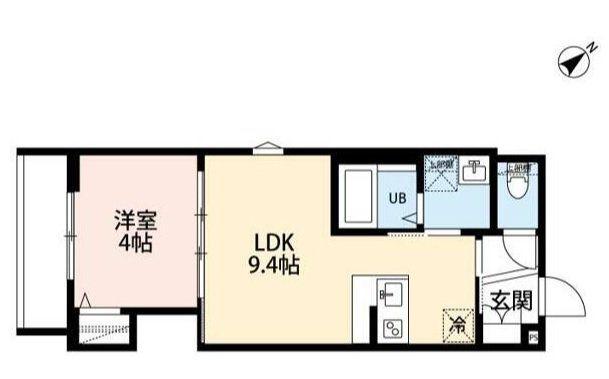 ROBOT HOME みどり台(1LDK/3階)の間取り写真