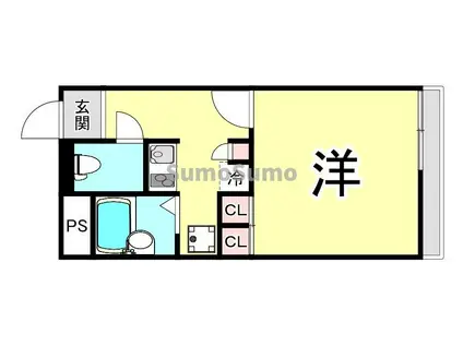 レオパレス上坂部II(1K/2階)の間取り写真