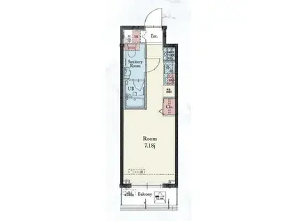 RESIDENCE IRUMA(ワンルーム/9階)の間取り写真