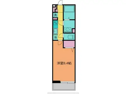 フレンズ壱番館(1K/1階)の間取り写真