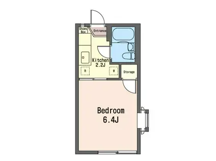 エクセル関町北(1K/1階)の間取り写真