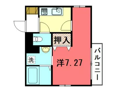 ACUERDO京大北(1K/1階)の間取り写真