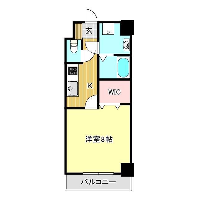 スターロード沼北(1K/5階)の間取り写真