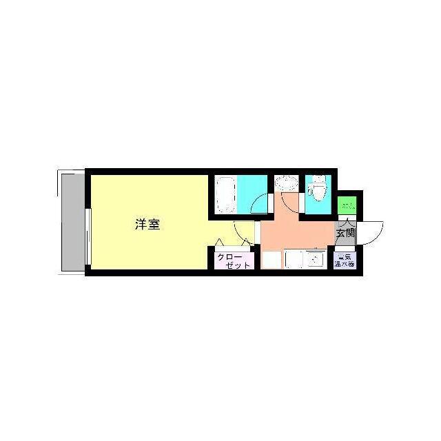 HF駒沢公園レジデンスTOWER(1K/6階)の間取り写真