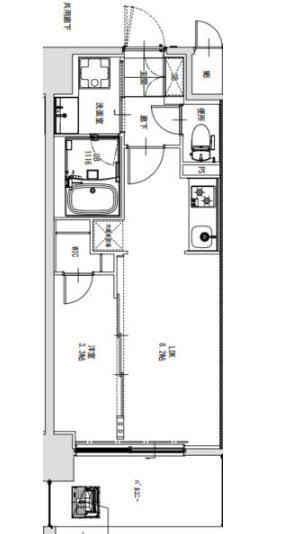 S-RESIDENCE烏森AUREATE(1LDK/6階)の間取り写真