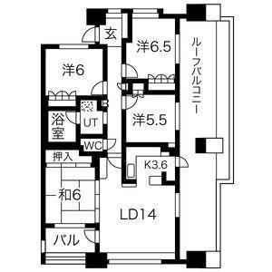 ダイアパレス榴岡マインステージ(4LDK/13階)の間取り写真