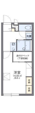 レオパレスピュア(1K/2階)の間取り写真