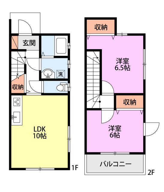 CASA RAZON(2LDK/1階)の間取り写真