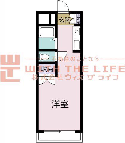 厚花ビル(ワンルーム/3階)の間取り写真