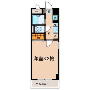 JOINDRE東山(1K/7階)の間取り写真
