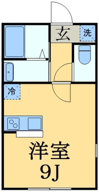 TIERRA(ワンルーム/1階)の間取り写真