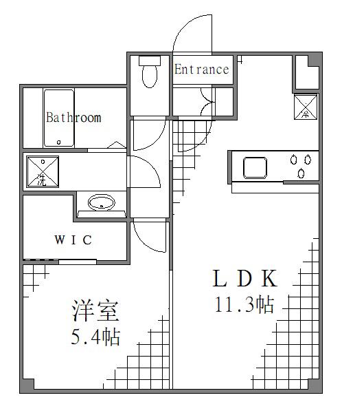 ウィズリー押上(1LDK/2階)の間取り写真