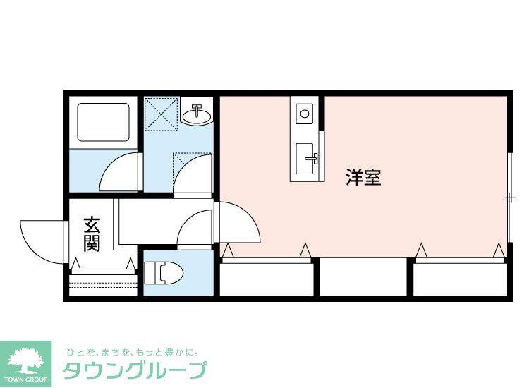 CASA SHORT BANG(1K/2階)の間取り写真