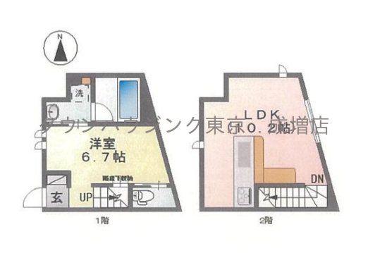プロスペラA 1(1LDK/1階)の間取り写真