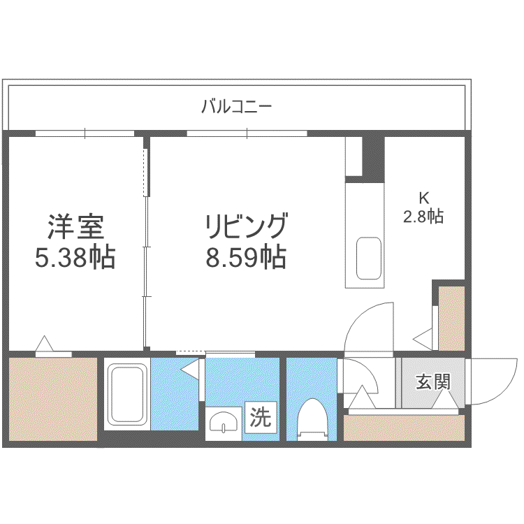 VILLAGE KOTONIヴィレッジ琴似(3LDK/3階)の間取り写真