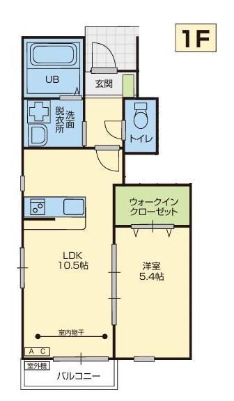 MAISON DE AVANCE B(1LDK/1階)の間取り写真